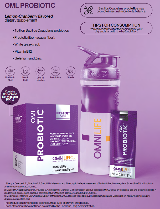 PROBIOTIC Limpieza Total desde Adentro: ¡Despídete de la Pesadez y la Hinchazón!