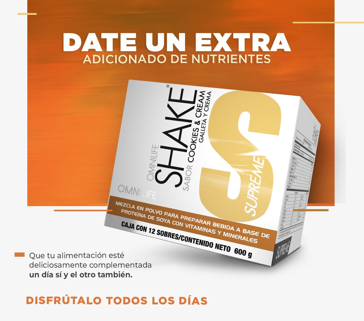 SHAKE SUPREME Fresa Silvestre: Nutrición completa con sabor irresistible